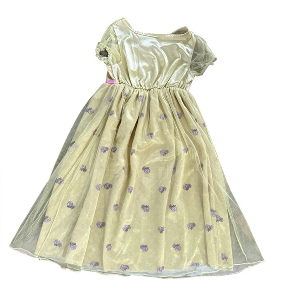 Disney Princesses Toddler Girls Belle Yellow Tulle Nightgown - Picture 2 of 4